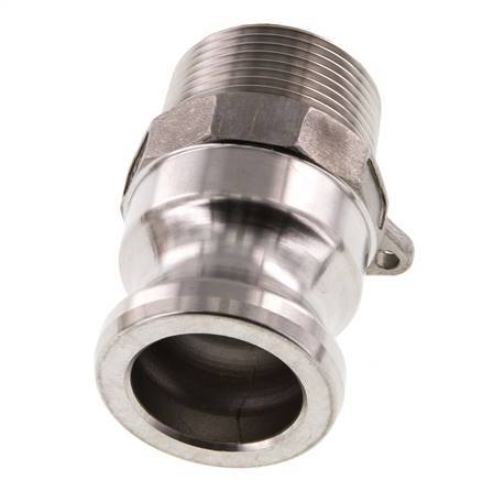 Camlock DN 32 (1 1/4'') Koppeling RvsR 1 1/4'' met buitendraad Type F MIL-C-27487