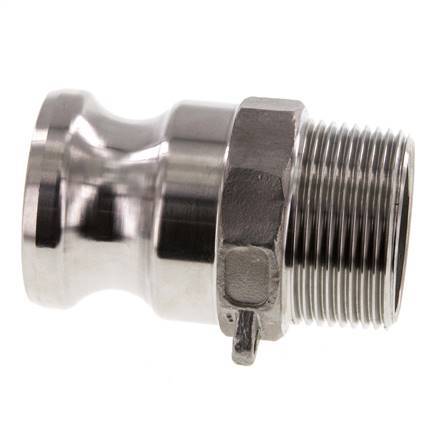 Camlock DN 32 (1 1/4'') Koppeling RvsR 1 1/4'' met buitendraad Type F MIL-C-27487