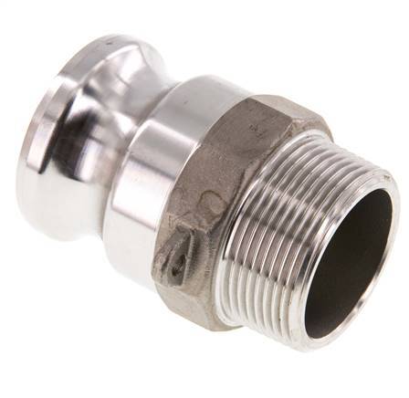 Camlock DN 40 (1 1/2'') Koppeling RvsR 1 1/2'' met buitendraad Type F MIL-C-27487