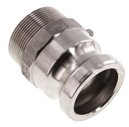 Camlock DN 50 (2'') Koppeling RvsR 2'' met buitendraad Type F MIL-C-27487