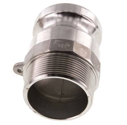 Camlock DN 50 (2'') Koppeling RvsR 2'' met buitendraad Type F MIL-C-27487