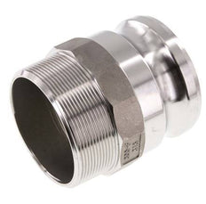 Camlock DN 75 (3'') Koppeling RvsR 3'' met buitendraad Type F MIL-C-27487