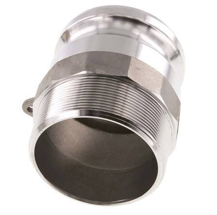 Camlock DN 75 (3'') Koppeling RvsR 3'' met buitendraad Type F MIL-C-27487