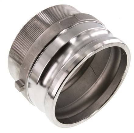 Camlock DN 120 (5'') Koppeling RvsR 5'' met buitendraad Type F MIL-C-27487