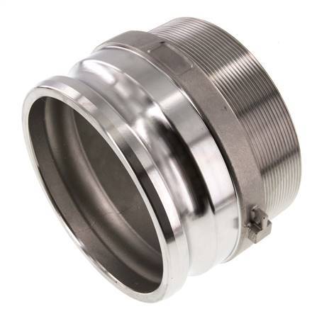 Camlock DN 120 (5'') Koppeling RvsR 5'' met buitendraad Type F MIL-C-27487