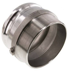 Camlock DN 120 (5'') Koppeling RvsR 5'' met buitendraad Type F MIL-C-27487