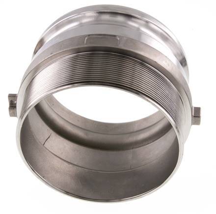 Camlock DN 120 (5'') Koppeling RvsR 5'' met buitendraad Type F MIL-C-27487