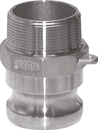 Camlock DN 140 (6'') Koppeling MessingR 6'' met buitendraad Type F MIL-C-27487