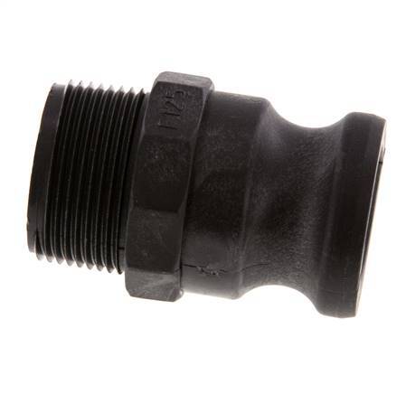 Camlock DN 32 (1 1/4'') Koppeling PolypropyleenR 1 1/4'' met buitendraad Type F MIL-C-27487