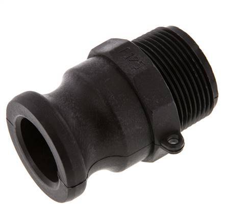 Camlock DN 32 (1 1/4'') Koppeling PolypropyleenR 1 1/4'' met buitendraad Type F MIL-C-27487