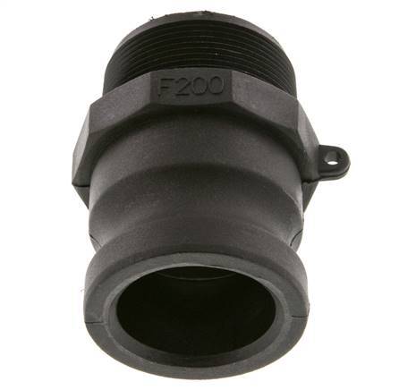 Camlock DN 50 (2'') Koppeling PolypropyleenR 2'' met buitendraad Type F MIL-C-27487