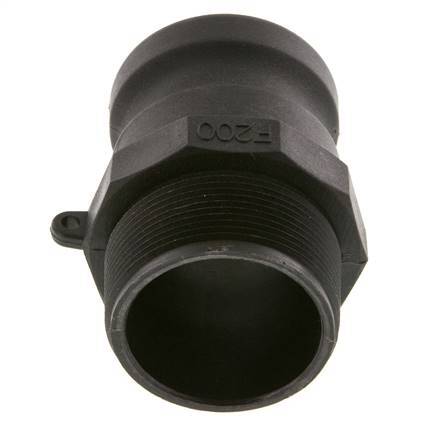 Camlock DN 50 (2'') Koppeling PolypropyleenR 2'' met buitendraad Type F MIL-C-27487
