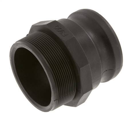 Camlock DN 75 (3'') Koppeling PolypropyleenR 3'' met buitendraad Type F MIL-C-27487