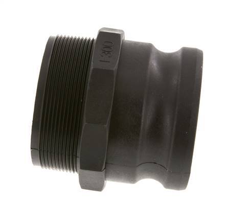 Camlock DN 75 (3'') Koppeling PolypropyleenR 3'' met buitendraad Type F MIL-C-27487