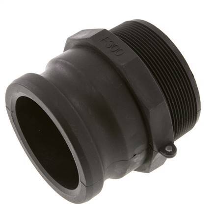 Camlock DN 75 (3'') Koppeling PolypropyleenR 3'' met buitendraad Type F MIL-C-27487