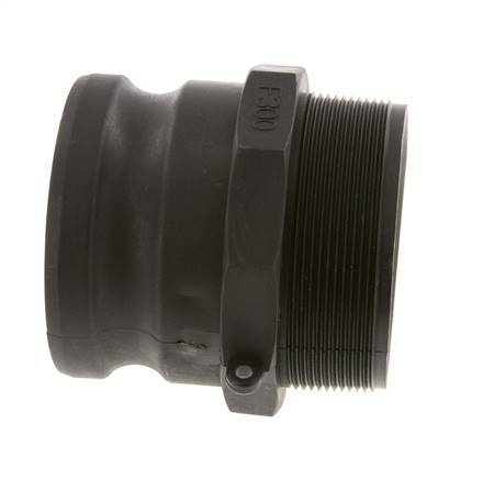 Camlock DN 75 (3'') Koppeling PolypropyleenR 3'' met buitendraad Type F MIL-C-27487