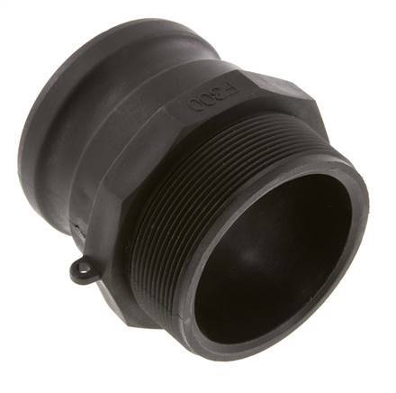 Camlock DN 75 (3'') Koppeling PolypropyleenR 3'' met buitendraad Type F MIL-C-27487