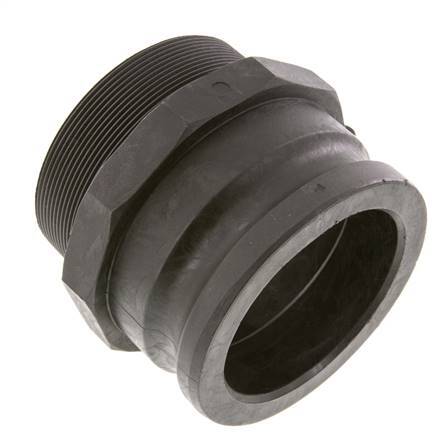 Camlock DN 90 (4'') Koppeling PolypropyleenR 4'' met buitendraad Type F MIL-C-27487