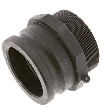 Camlock DN 90 (4'') Koppeling PolypropyleenR 4'' met buitendraad Type F MIL-C-27487