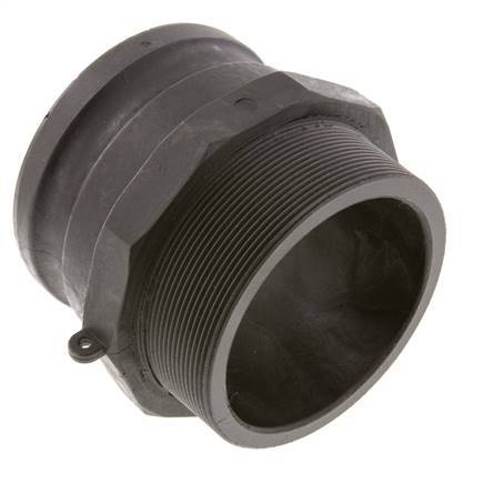 Camlock DN 90 (4'') Koppeling PolypropyleenR 4'' met buitendraad Type F MIL-C-27487