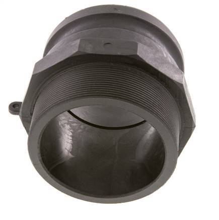 Camlock DN 90 (4'') Koppeling PolypropyleenR 4'' met buitendraad Type F MIL-C-27487