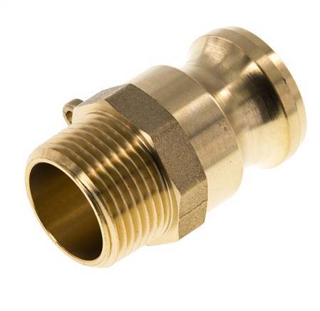 Camlock DN 25 (1'') Koppeling MessingR 1'' met buitendraad Type F MIL-C-27487