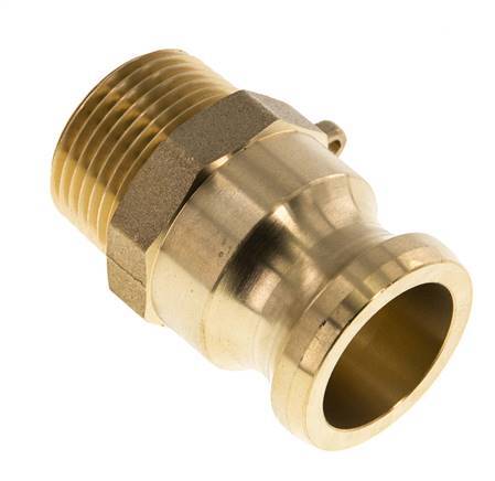Camlock DN 25 (1'') Koppeling MessingR 1'' met buitendraad Type F MIL-C-27487