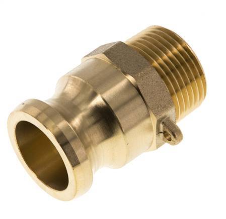 Camlock DN 25 (1'') Koppeling MessingR 1'' met buitendraad Type F MIL-C-27487