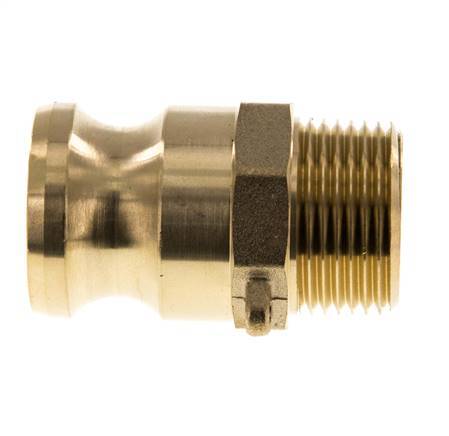 Camlock DN 25 (1'') Koppeling MessingR 1'' met buitendraad Type F MIL-C-27487