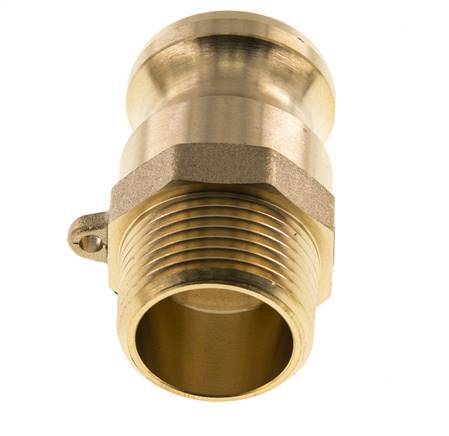 Camlock DN 25 (1'') Koppeling MessingR 1'' met buitendraad Type F MIL-C-27487