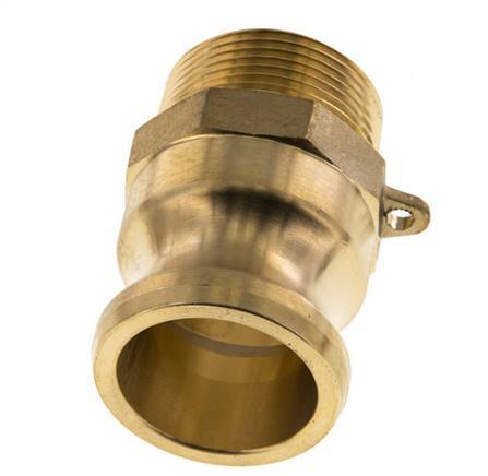 Camlock DN 32 (1 1/4'') Koppeling MessingR 1 1/4'' met buitendraad Type F MIL-C-27487