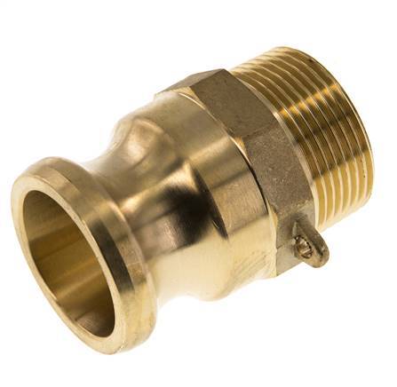 Camlock DN 32 (1 1/4'') Koppeling MessingR 1 1/4'' met buitendraad Type F MIL-C-27487