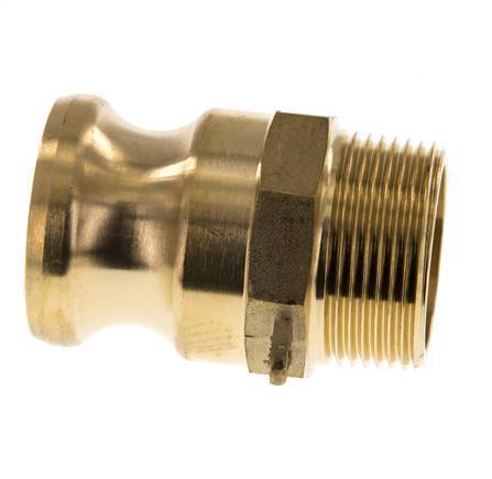 Camlock DN 32 (1 1/4'') Koppeling MessingR 1 1/4'' met buitendraad Type F MIL-C-27487