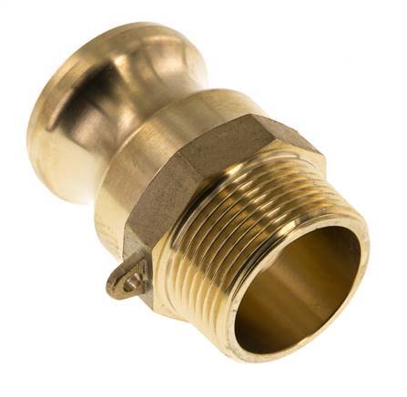 Camlock DN 32 (1 1/4'') Koppeling MessingR 1 1/4'' met buitendraad Type F MIL-C-27487