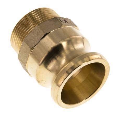 Camlock DN 40 (1 1/2'') Koppeling MessingR 1 1/2'' met buitendraad Type F MIL-C-27487