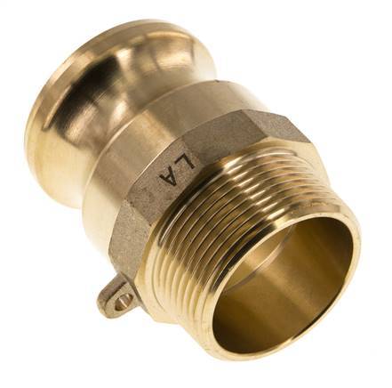 Camlock DN 40 (1 1/2'') Koppeling MessingR 1 1/2'' met buitendraad Type F MIL-C-27487