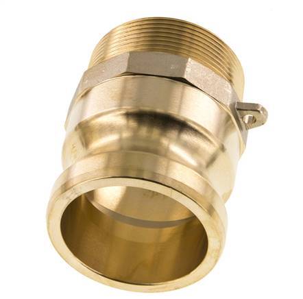 Camlock DN 50 (2'') Koppeling MessingR 2'' met buitendraad Type F MIL-C-27487