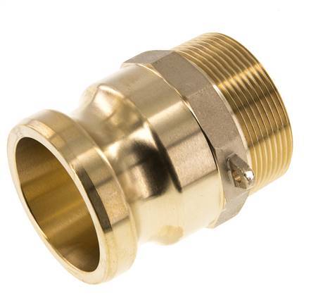 Camlock DN 50 (2'') Koppeling MessingR 2'' met buitendraad Type F MIL-C-27487