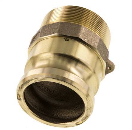 Camlock DN 60 (2 1/2'') Koppeling MessingR 2 1/2'' met buitendraad Type F MIL-C-27487