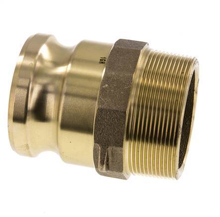 Camlock DN 60 (2 1/2'') Koppeling MessingR 2 1/2'' met buitendraad Type F MIL-C-27487