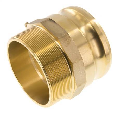 Camlock DN 90 (4'') Koppeling MessingR 4'' met buitendraad Type F MIL-C-27487