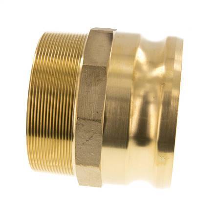Camlock DN 90 (4'') Koppeling MessingR 4'' met buitendraad Type F MIL-C-27487