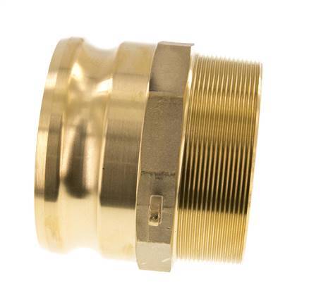 Camlock DN 90 (4'') Koppeling MessingR 4'' met buitendraad Type F MIL-C-27487
