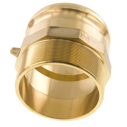 Camlock DN 90 (4'') Koppeling MessingR 4'' met buitendraad Type F MIL-C-27487