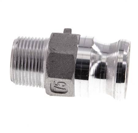 Camlock DN 20 (3/4'') Koppeling AluminiumR 3/4'' met buitendraad Type F MIL-C-27487