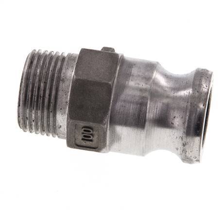 Camlock DN 25 (1'') Koppeling AluminiumR 1'' met buitendraad Type F MIL-C-27487