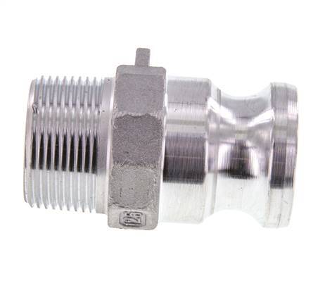 Camlock DN 32 (1 1/4'') Aluminium Coupling R 1 1/4'' Male Thread Type F MIL-C-27487