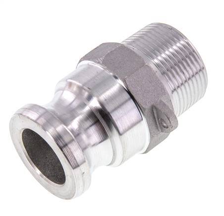 Camlock DN 32 (1 1/4'') Aluminium Coupling R 1 1/4'' Male Thread Type F MIL-C-27487