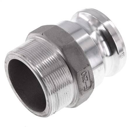 Camlock DN 60 (2 1/2'') Koppeling AluminiumR 2 1/2'' met buitendraad Type F MIL-C-27487