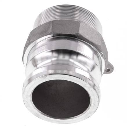 Camlock DN 60 (2 1/2'') Koppeling AluminiumR 2 1/2'' met buitendraad Type F MIL-C-27487